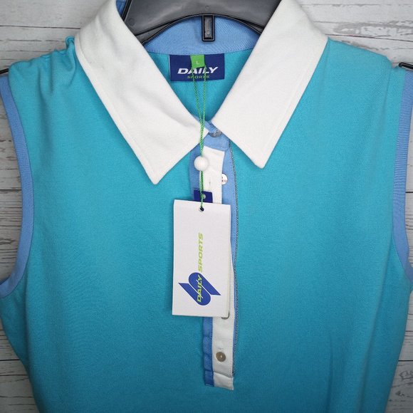 DAILY SPORTS SLEEVELESS GOLF TOP WOMEN'S SZ LARGE